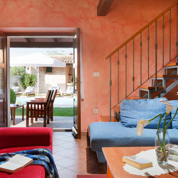 Living room, Villa San Vincenzo, Villa San Vincenzo, Istria, Croatia, with pool Peresiji