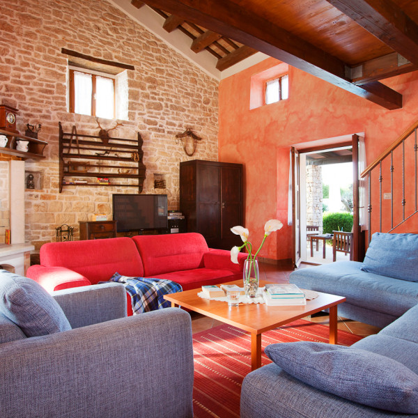 Living room, Villa San Vincenzo, Villa San Vincenzo, Istria, Croatia, with pool Peresiji