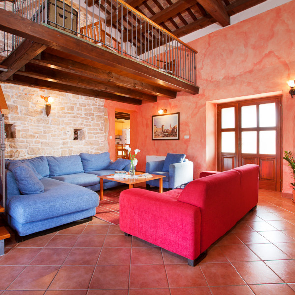 Living room, Villa San Vincenzo, Villa San Vincenzo, Istria, Croatia, with pool Peresiji